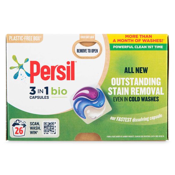 Persil 3 In 1 Washing Capsules Bio 26